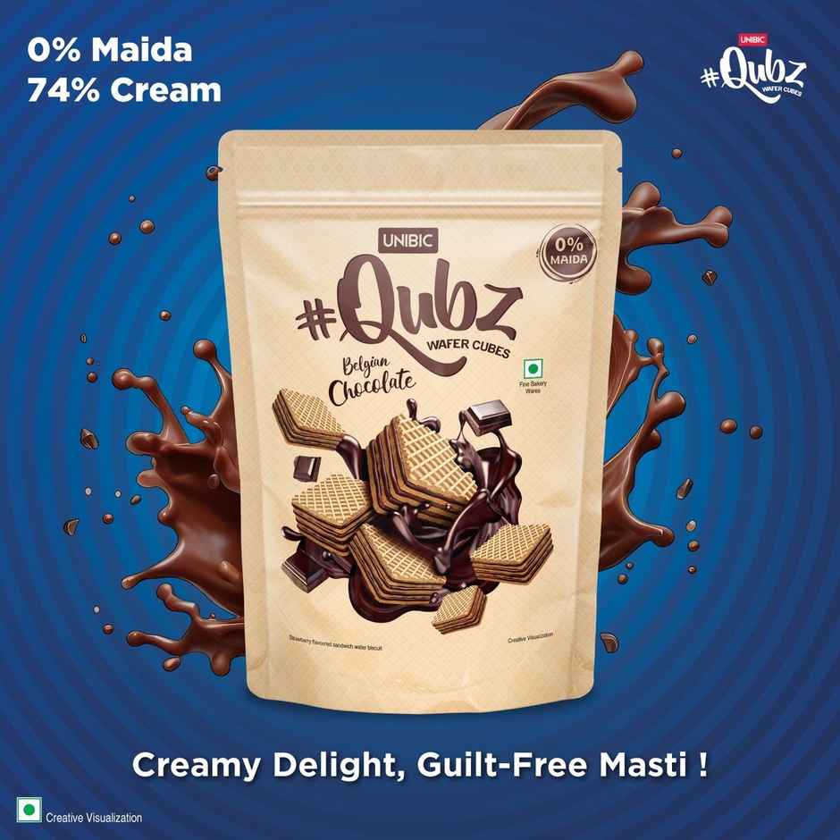 UNIBIC Wafer Belgium Chocolate Qubz