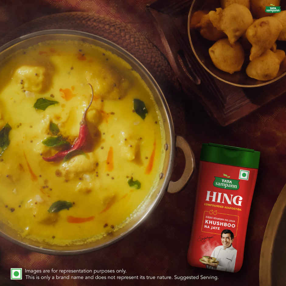 Tata Sampann Hing, Compounded Asafoetida | Bandhani Hing, Strong Flavour & Aroma