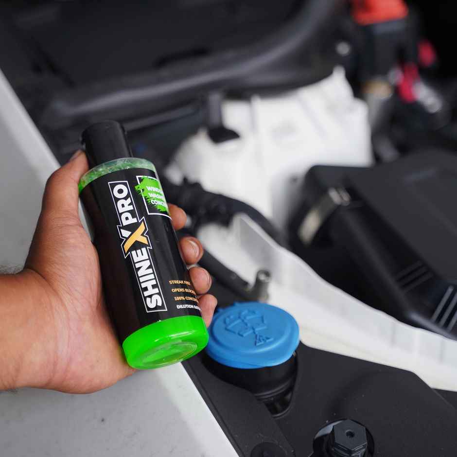 ShineXPro Windshield Washer Fluid For Car | Concentrate (1:50) | Streak Free | Softens Water