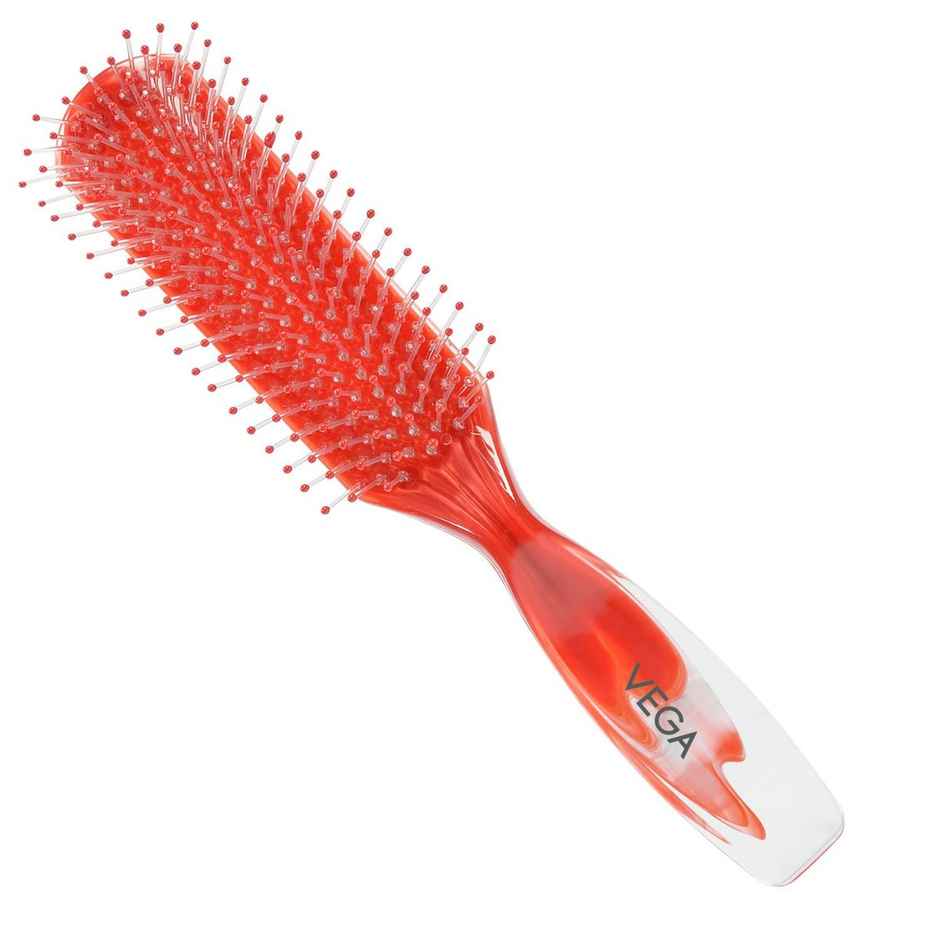 VEGA Flat Hair Brush For Men & Women | Color May Vary (R4-Fb )
