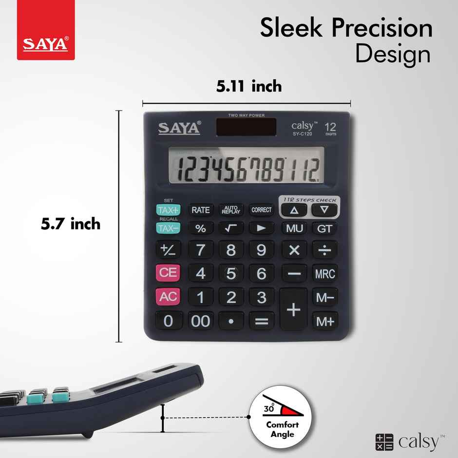 Saya Check & Correct Classic Desktop Calculator - Accurate, Reliable, and Easy to Use