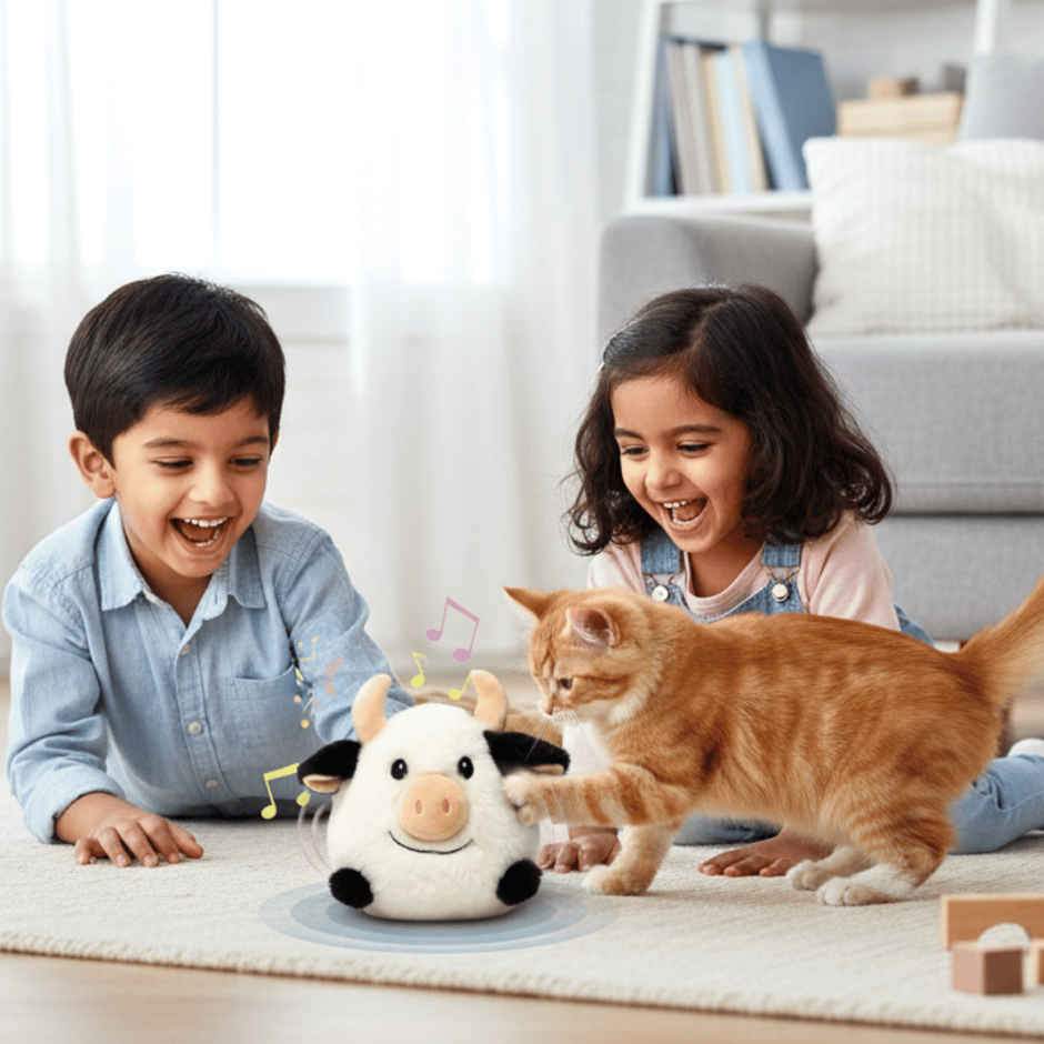 Toytales Cow | Soft Toy | Plushie | Birthday Gift | Electronic Toys | Animal Toys