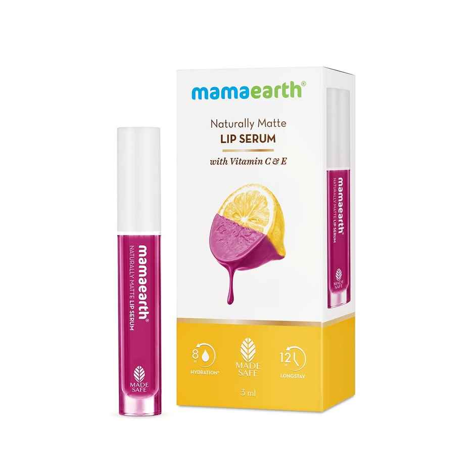 Mamaearth Naturally Matte Liquid Lipstick - Berrydict Magenta | Silicone Free