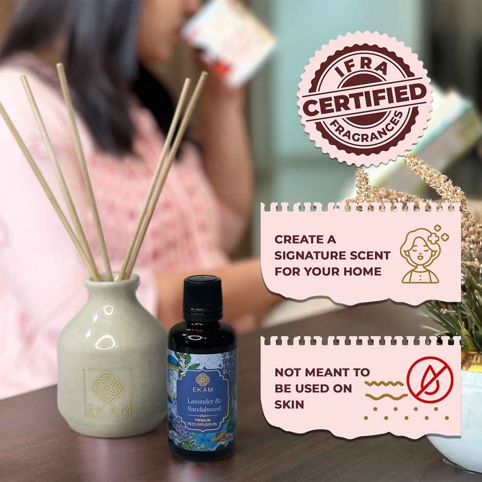 Ekam Reed Diffuser Gift Set | Lavender & Sandalwood