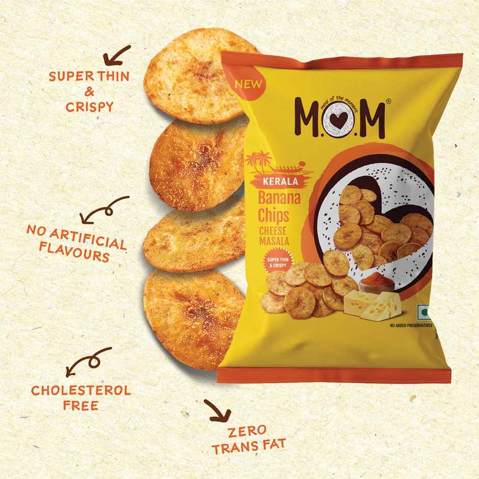MOM Kerala Banana Chips | Cheese Masala | Crunchy & Tasty