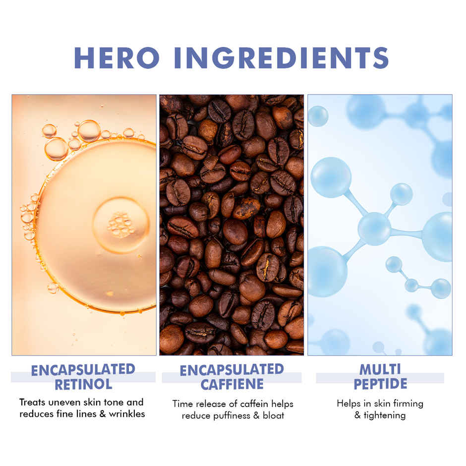 Conscious Chemist Retinol Peptide Under Eye Cream (Serum) For Dark Circles & Puffines