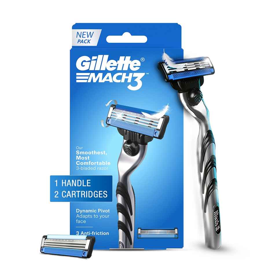 Gillette Mach3 Men's Razor with 2 Cartridges