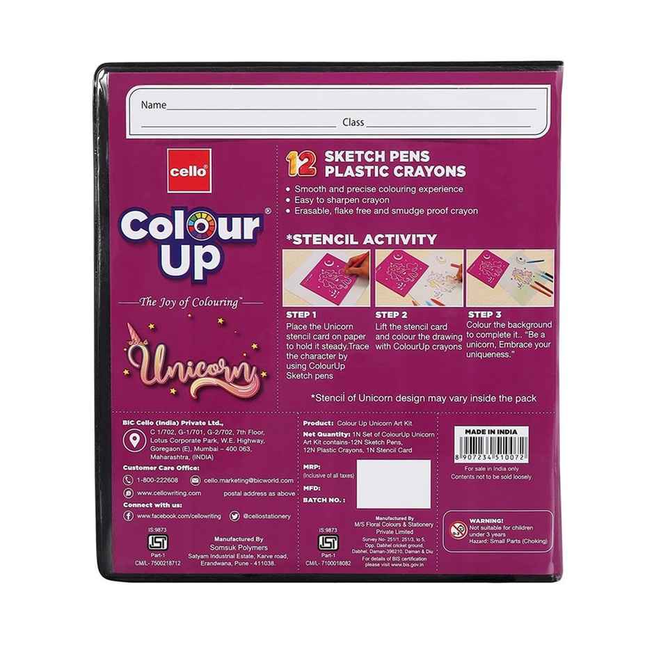 BiC Cello ColourUp Sketch Pens Plastic Crayons - Assorted Designs