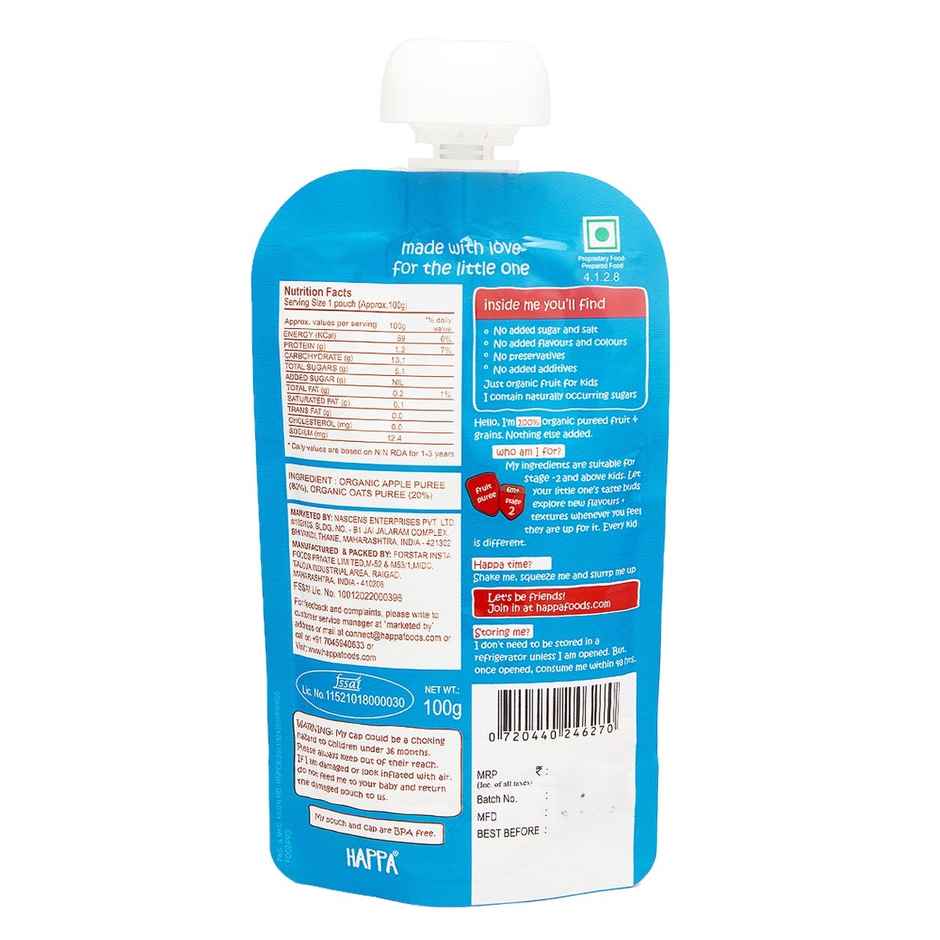 Happa Apple | Oats Puree