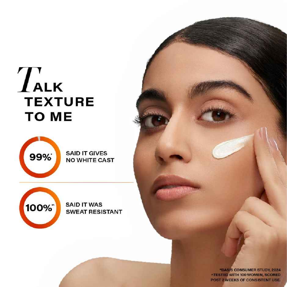 Novology Spf50 Pa ++++ Hydrating Sheer Sunscreen, 4.5% Niacinamide For Dry Skin, No White Cast