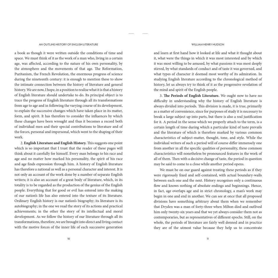 An Outline History Of English Literature - William Henry Hudson