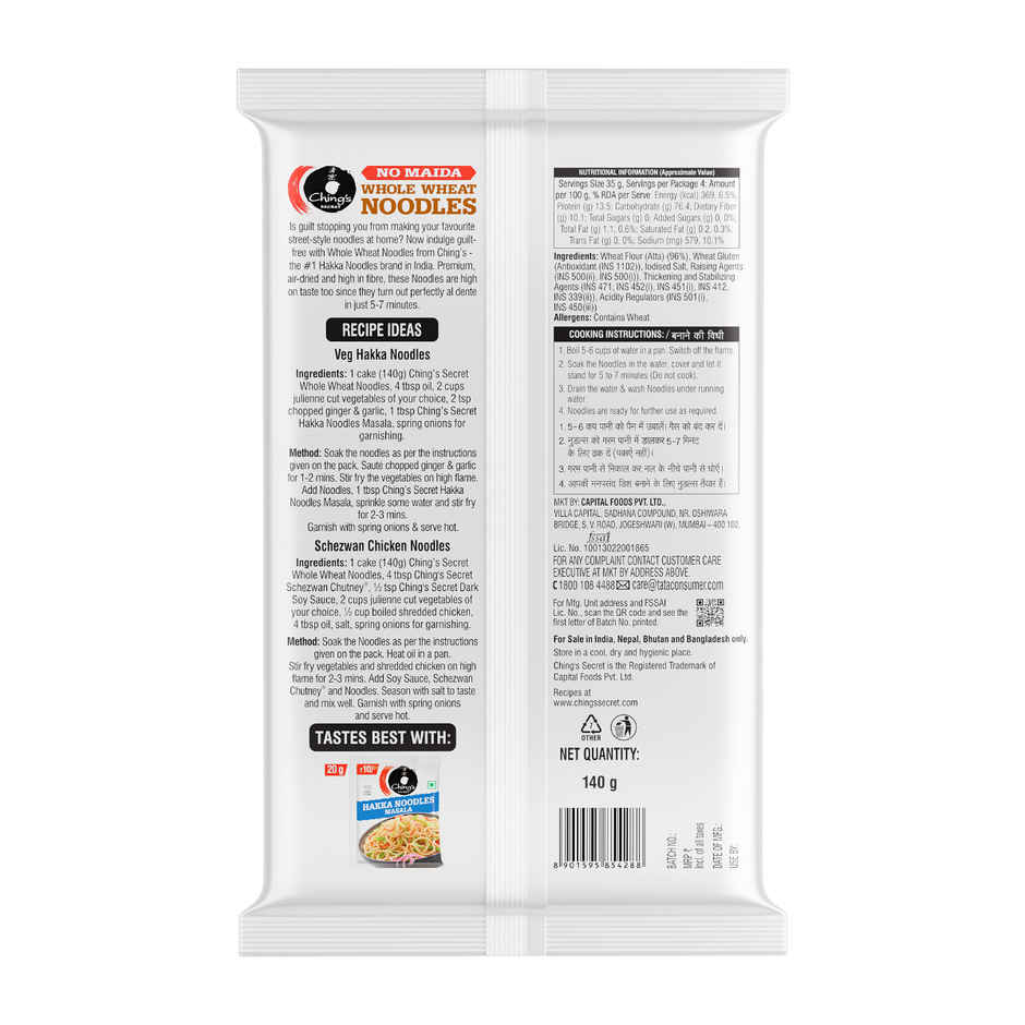 Ching's Secret No Maida Whole Wheat Noodles