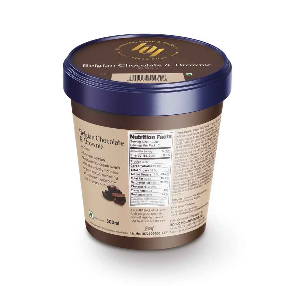 Huber & Holly Belgian Chocolate & Brownie Tub