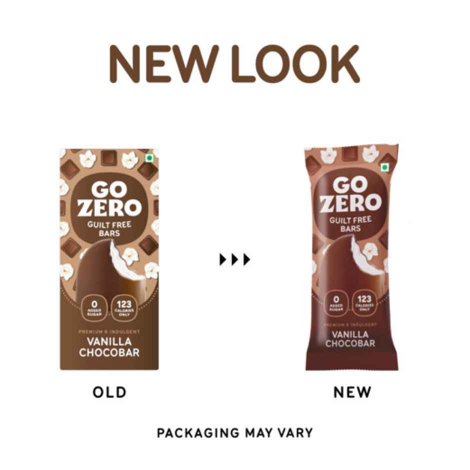 Go Zero Vanilla Chocobar Guilt Free Ice CreamBar