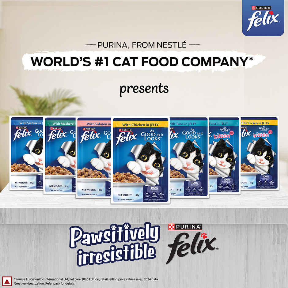 Purina Felix with Tuna in Jelly | Wet Food for Adults | Complete and Balanced Adult Food Combo 