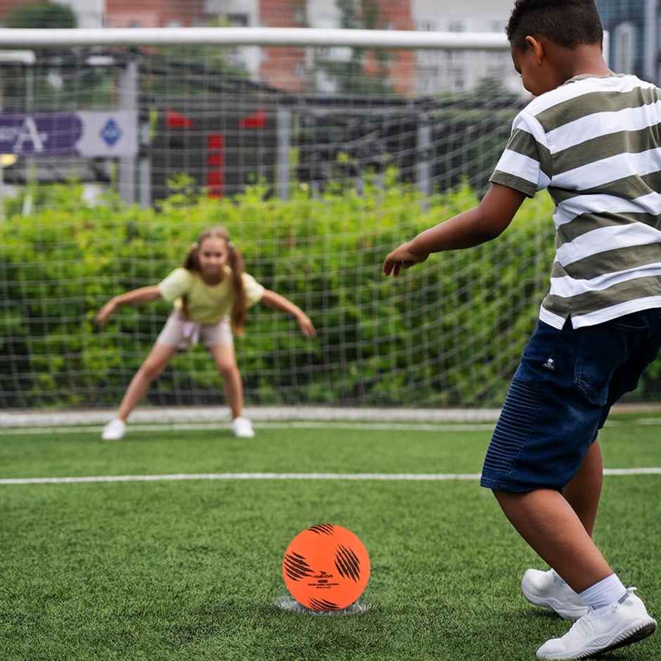 Mayor Sammy Soft Rubber Kids Football For Age Group Below 9 Years - Size- 3 (Pack Of 1, Orange)