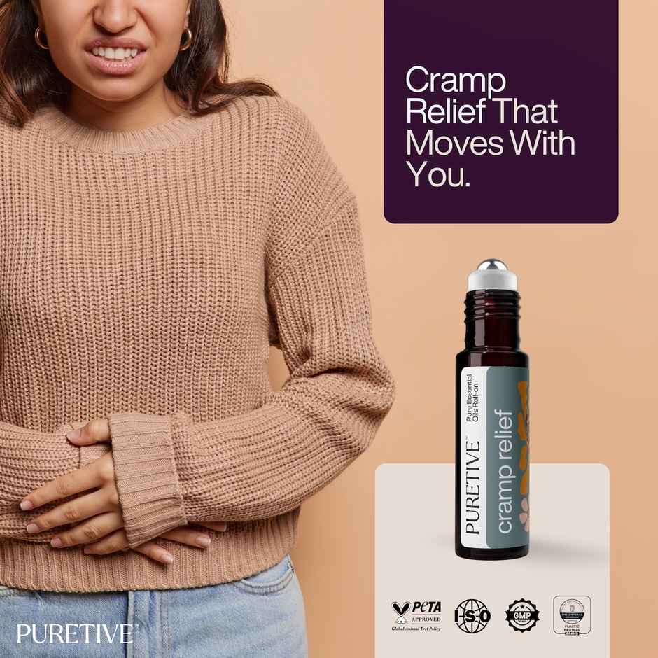 Puretive Cramp Relief Roll On for Period and Abdomen Cramp