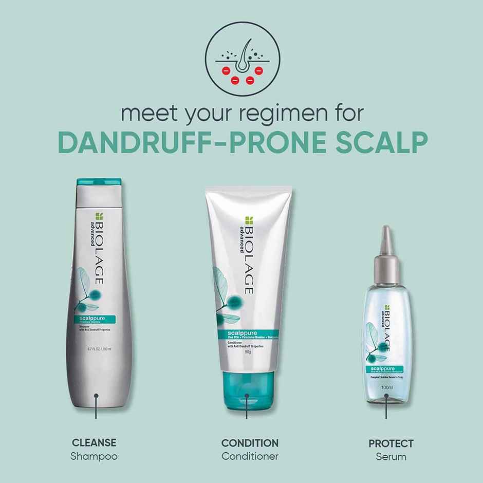 BIOLAGE SCALPPURE Anti-Dandruff Serum, 72 HR Scalp Detox, Vegan & No Added Parabens