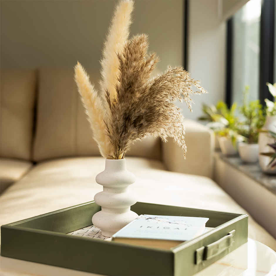 Birch & Co. Vase White Wave 6 Inch