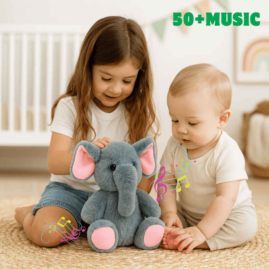 Toytales Elephant | Plushie | Jumping Toy | Soft Toy | Electronic Toys | Animal Toys | Kids Toys