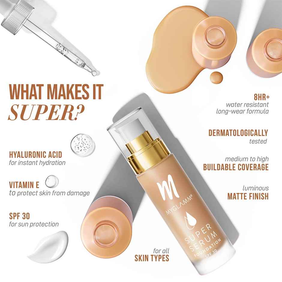 MyGlamm Super Serum Foundation - 103W Creme