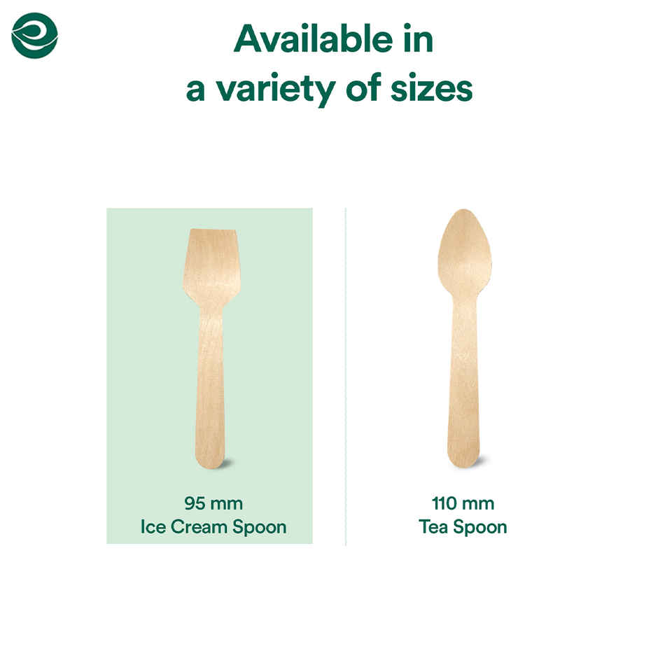 Eco Soul | Ice Cream Spoon | |95 mm | 50 Count