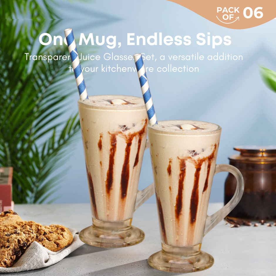 Yera Irish Coffee/Green Tea Mug Set - 6 pcs 225 ml (Each)