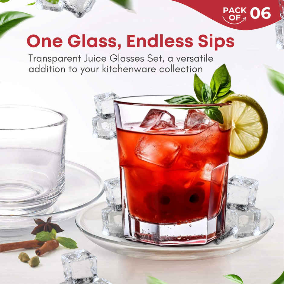 Yera Stylo 260 ml Whisky Tumbler Set 6 pcs