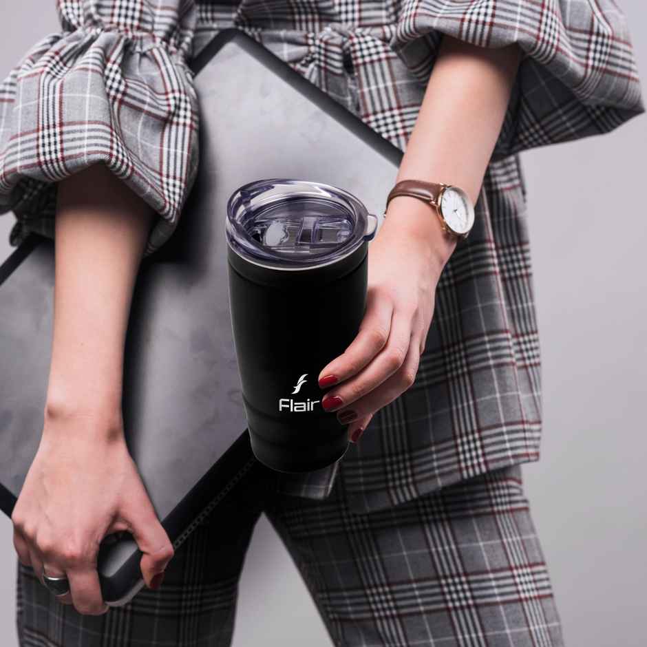 Flair Moka 500 ml Stainless Steel Travel Mug | Matt Black