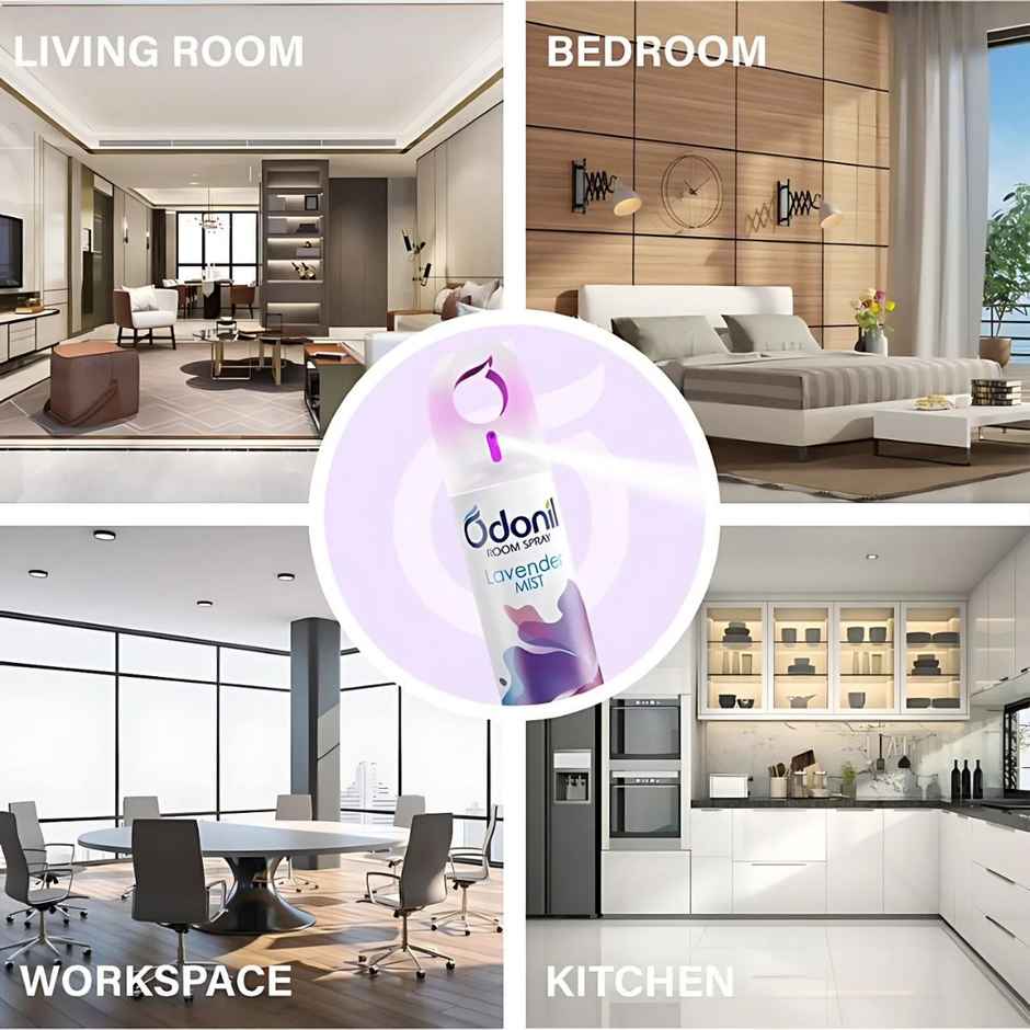 Odonil Room Air Freshner Spray Combo - Citrus Fresh 220ml + Lavender Mist 220ml
