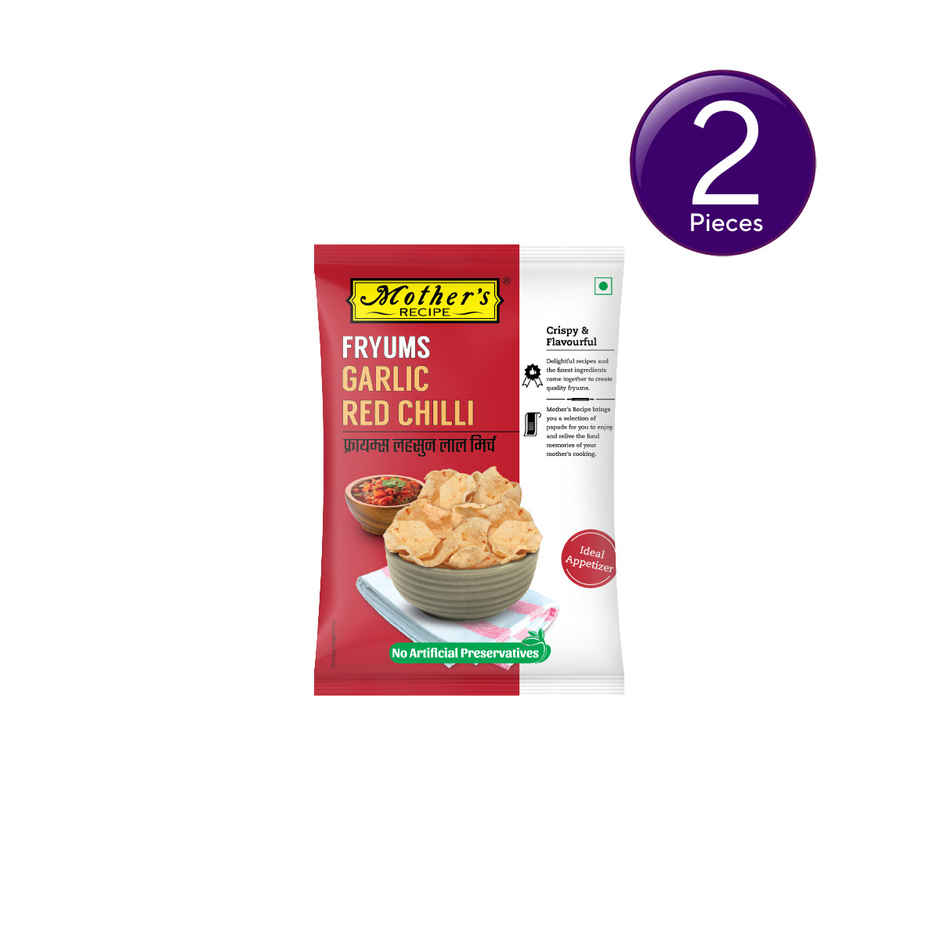Mother's Recipe Garlic Red Chilli Fryums Combo