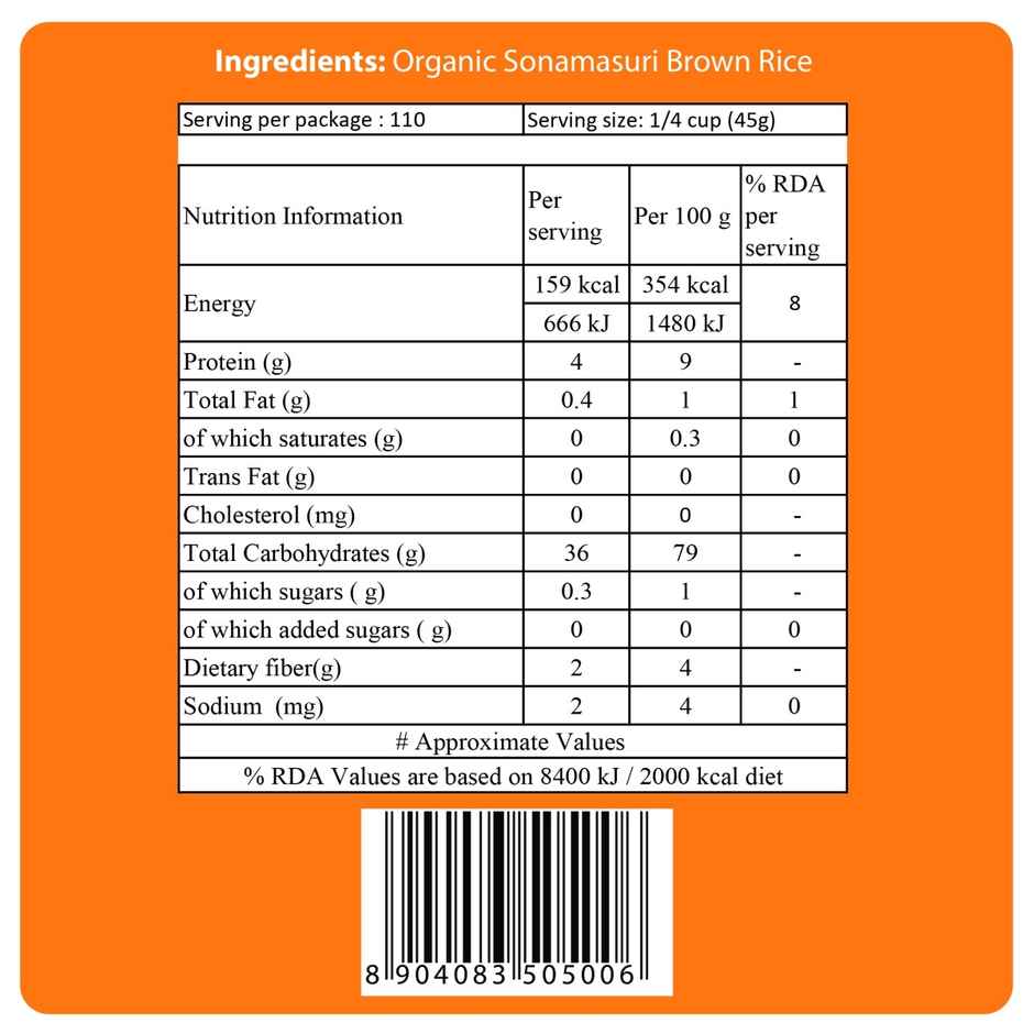 24 Mantra Organic Sona Masuri Brown Rice