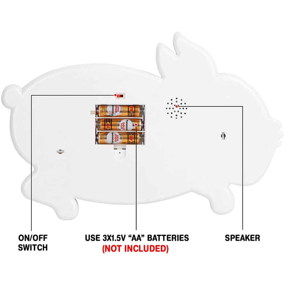 Fablue Multi-Function Rabbit Portable Keyboard Piano Musical Toy for Kids