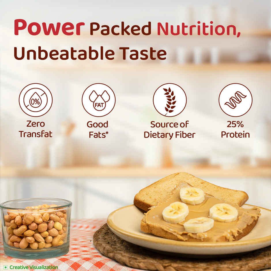 Sundrop Peanut Butter | Creamy | With 25% Protein |Premium Roasted Peanuts | No Preservatives