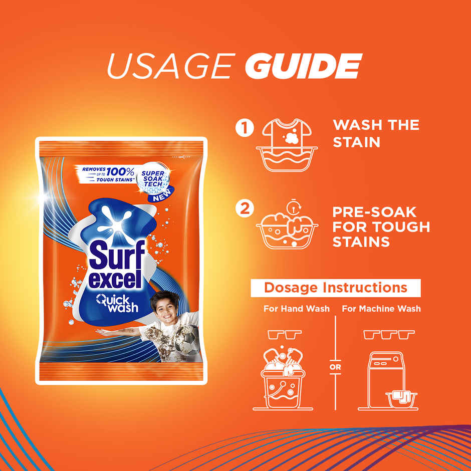 Surf Excel Quick Wash Detergent Powder