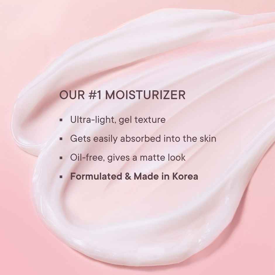Quench Ultra Light Korean Moisturizer with 2% Niacinamide & Cherry Blossom for Face Glow Intense Brightening