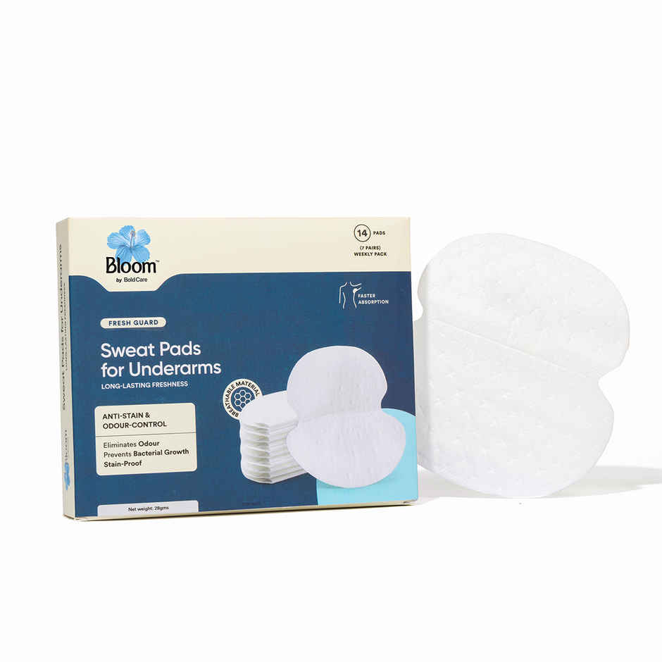 Bloom By Bold Care Sweat Pads For Underarms | Stops Sweat Stains & Foul Odour