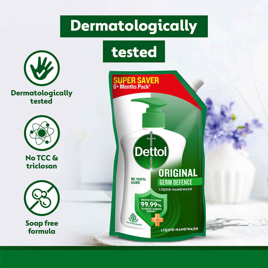 Dettol Original Hand Wash Refill| 99.99% Germ Protection