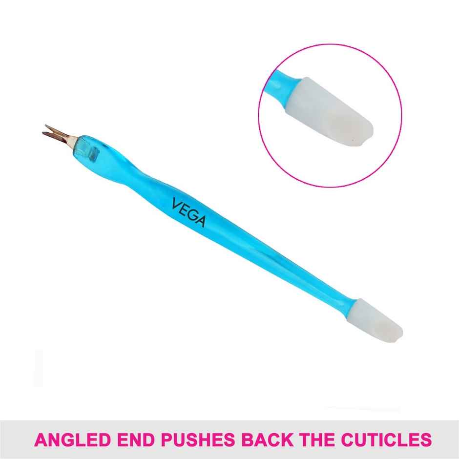 VEGA Cuticle Trimmer and Pusher | Colour May Vary | CTP-01