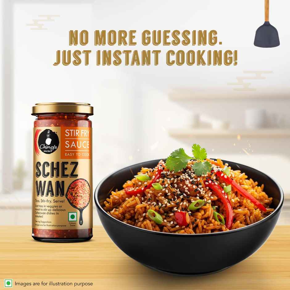 Ching's Premium Schezwan Stir Fry Sauce, Ready to Cook Sauce, No Added Colour, No MSG