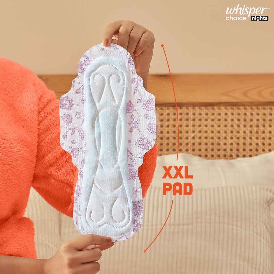 Whisper Choice Nights Sanitary Pads | XXL | 40 pcs