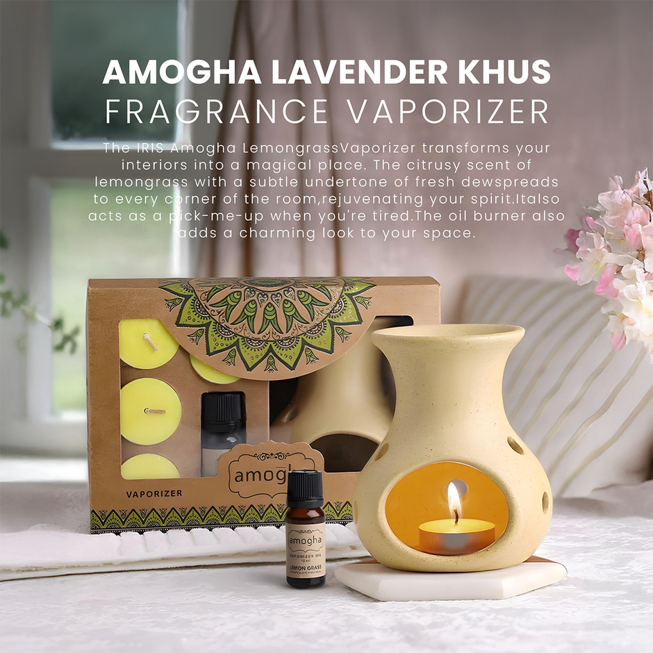 IRIS Amogha Lemongrass Vaporizer | Aroma Diffuser Set