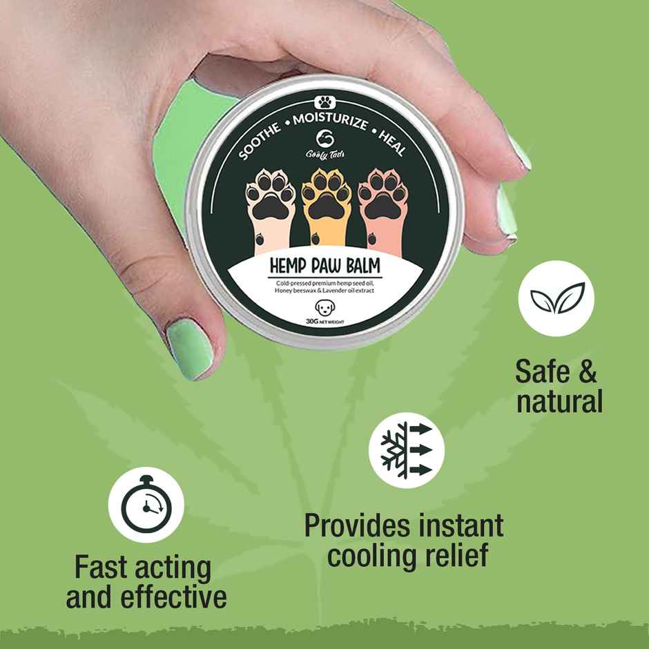 Goofy Tails Hemp Paw Balm Dog | Paw Cream | Paw Butter | Dog Moisturiser