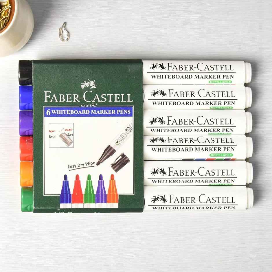 Faber-Castell Whiteboard Marker Set (Pack Of 6)