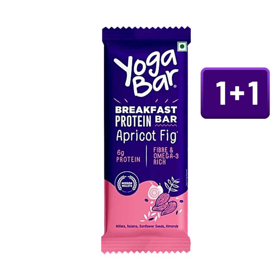Yoga Bar Breakfast Protein Bar Apricot Fig, Fibre & Protein Rich Granola Bar Combo