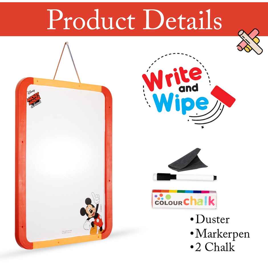 Itoys 2 in 1 Hanging Board Big- Mickey Mouse(Colour May Vary)