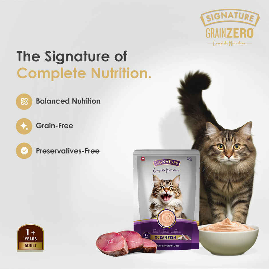 Signature Grain Zero Ocean Fish Mousse Adult Cat Wet Food