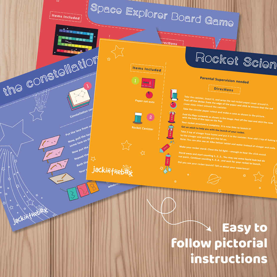 Jackinthebox All Things Space 6-In-1 Art & Craft Kit