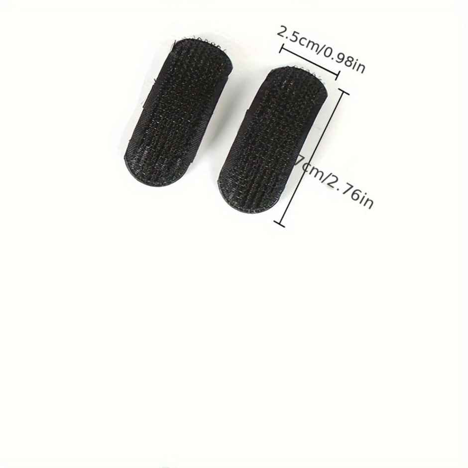 Chronex 2 Pcs Puff Head Cushion Hair Clip Pads | Fluffy Sponge Pins For Bun Volume | Black