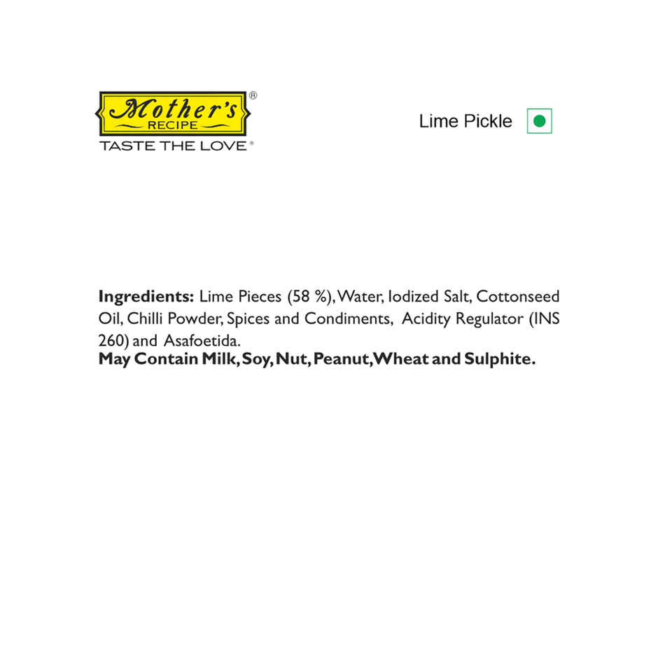 Mother's Recipe Lime Pickle